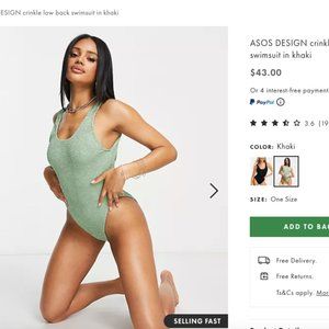 ASOS Crinkle One Piece
